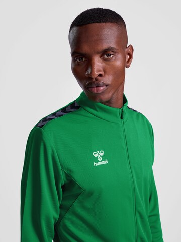 Hummel Athletic Zip-Up Hoodie in Green