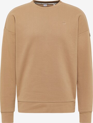 Sweat-shirt DreiMaster Vintage en beige : devant