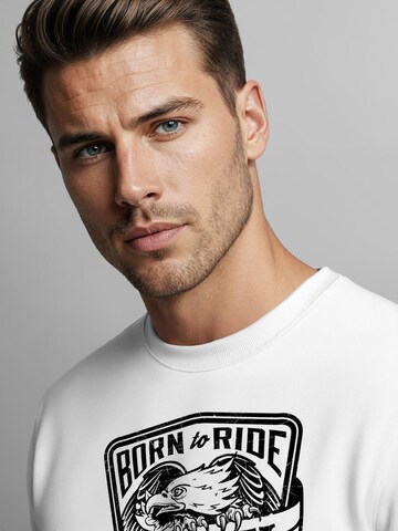 Neverless Sweatshirt 'Easy Rider' in White
