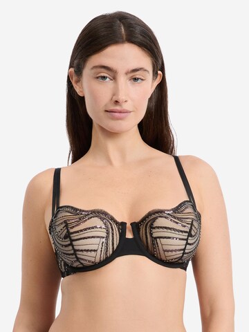 ETAM Balconette BH in Schwarz: Vorderseite