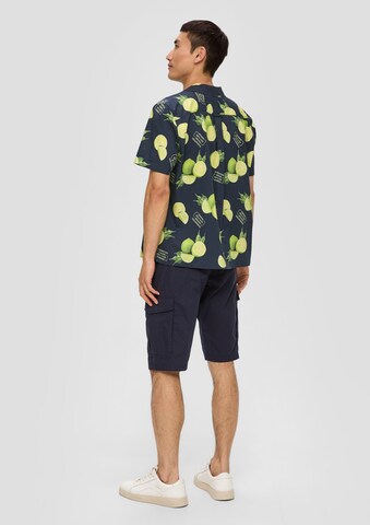 s.Oliver Regular fit Button Up Shirt in Blue