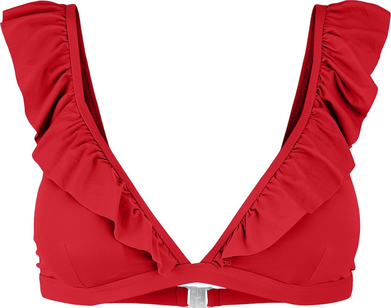 PIECES Triangel Bikinitop 'Vada' in Rot PIECES Triangel Bikinitop 'Vada' in Rot