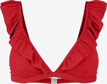 PIECES Bikini Top 'Vada' in Red: front