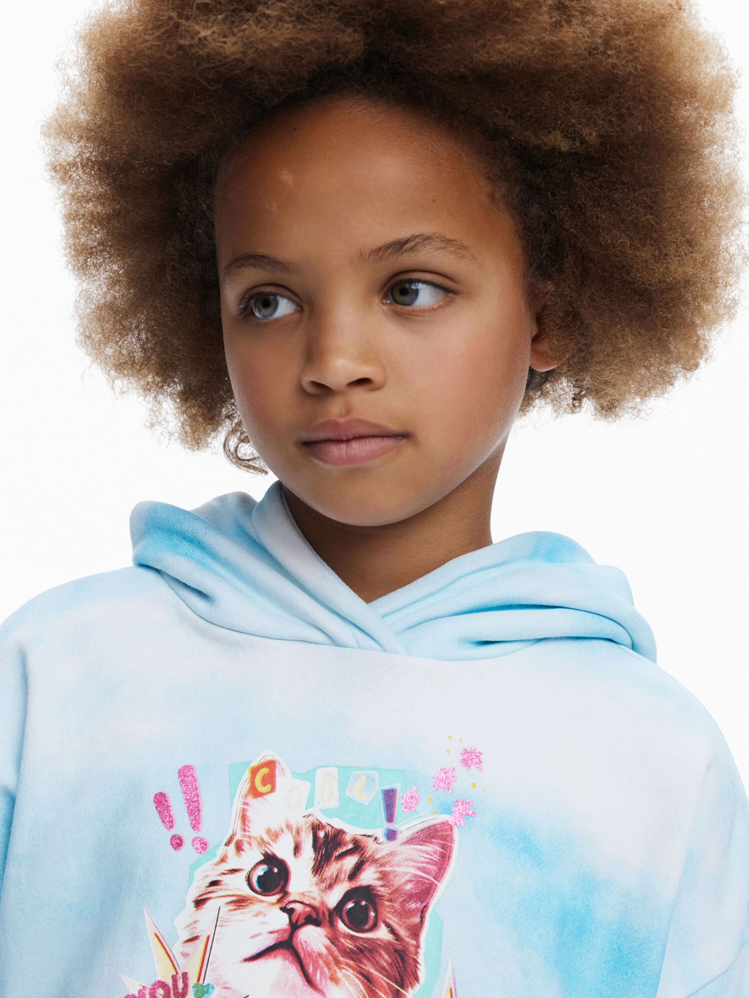 Desigual Свитер 'Cat Clouds' в Синий