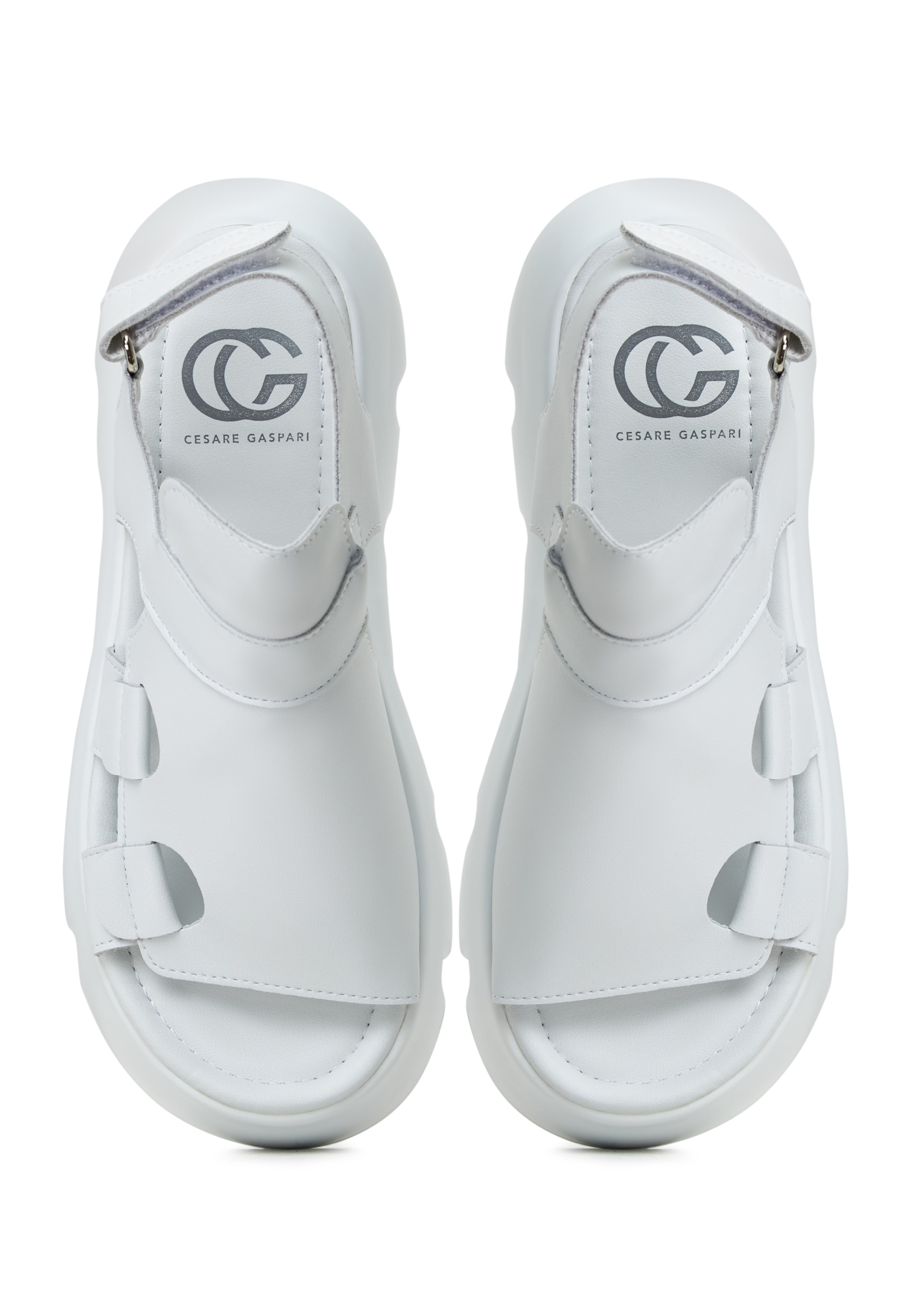Sandales CESARE GASPARI en blanc