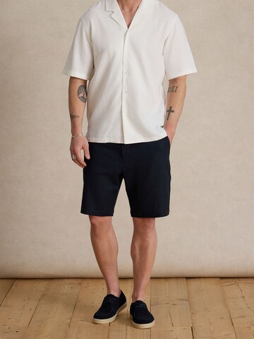 DAN FOX APPAREL Regular Pants 'Leonas' in Blue: front