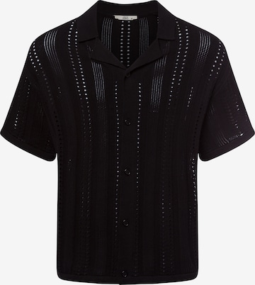 Redefined Rebel Strickshirt ' RRJon ' in Schwarz: Vorderseite