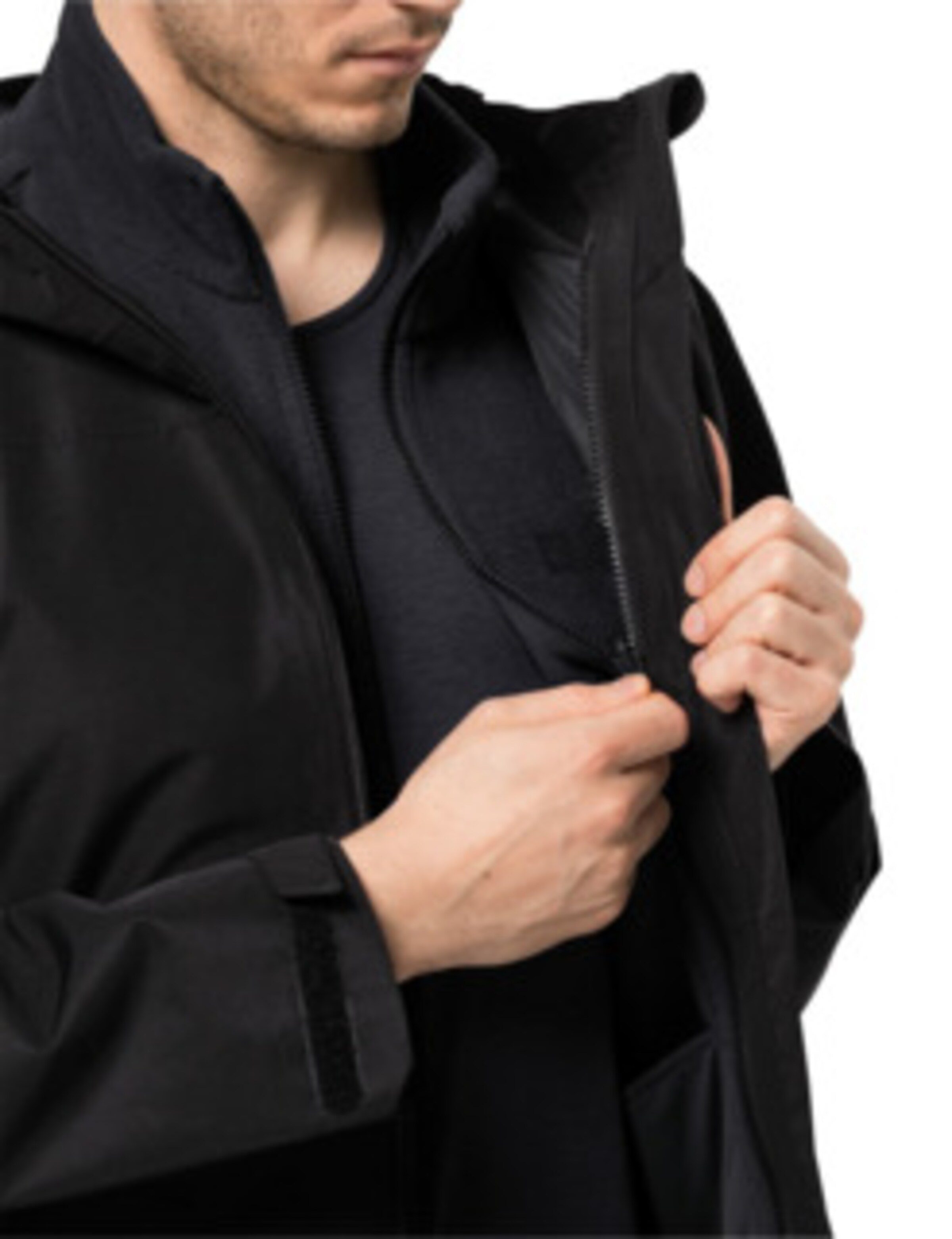 JACK WOLFSKIN Bodywarmer in Zwart