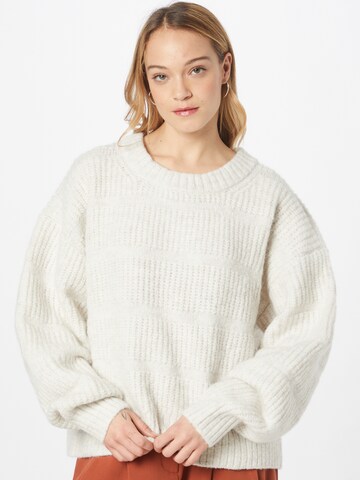 WEEKDAY Sweter w kolorze biały: przód