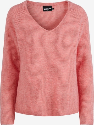 PIECES Sweater 'Ellen' in Pink: front