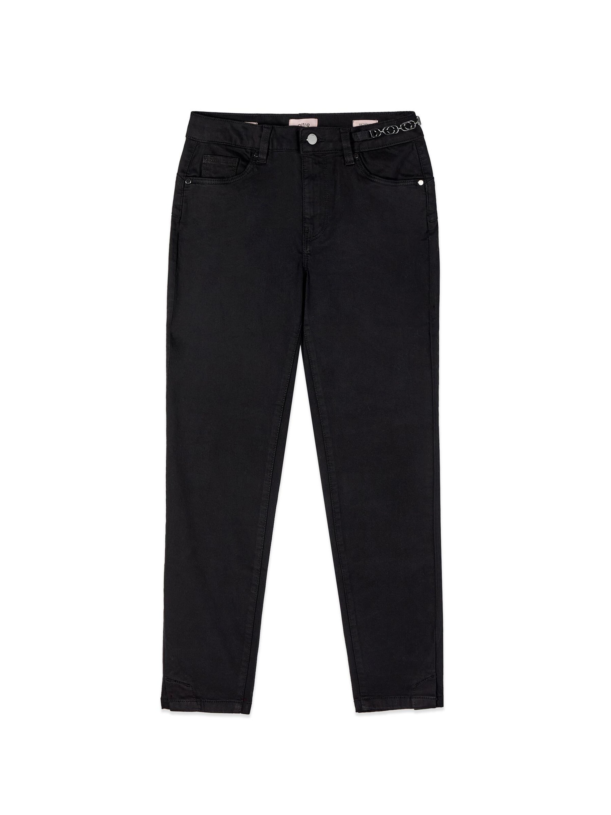 Skinny Pantaloni di oltre in nero: frontale
