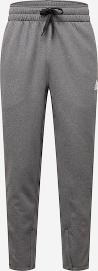 ADIDAS PERFORMANCE Sporthose en graumeliert / weiß, Vue avec produit