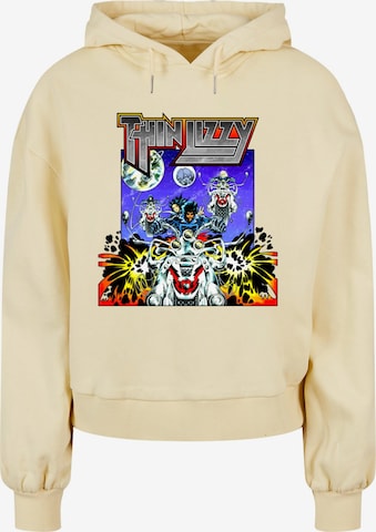 Merchcode Sweatshirt 'Thin Lizzy - Vagabonds Of The Western World' in Geel: voorkant