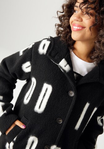 Aniston CASUAL Fleece Jacket in Black