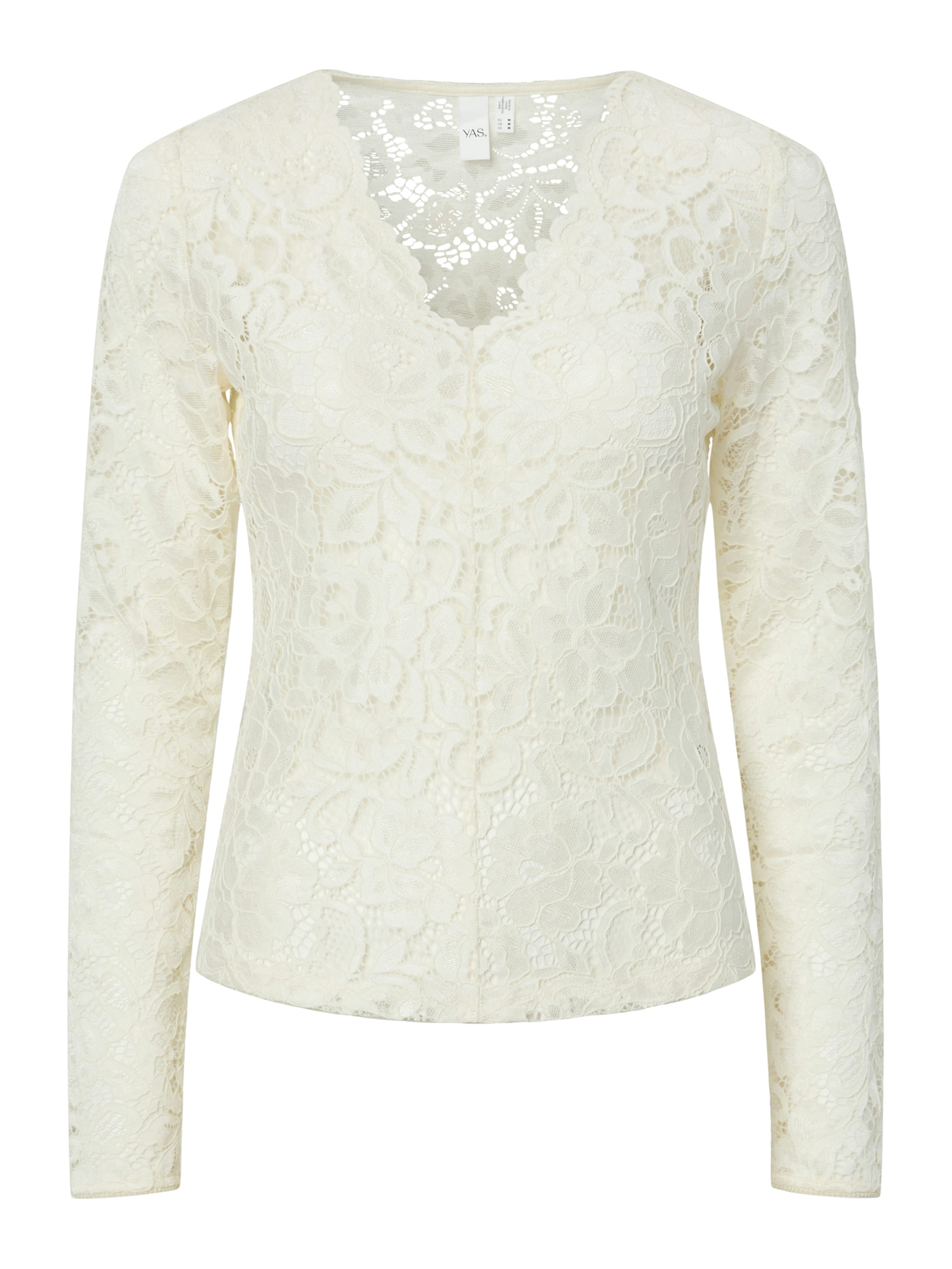 YAS Shirt 'YASLACEY' in Beige: front