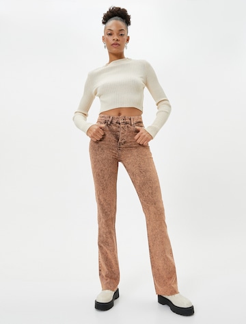 Koton Flared Jeans in Brown