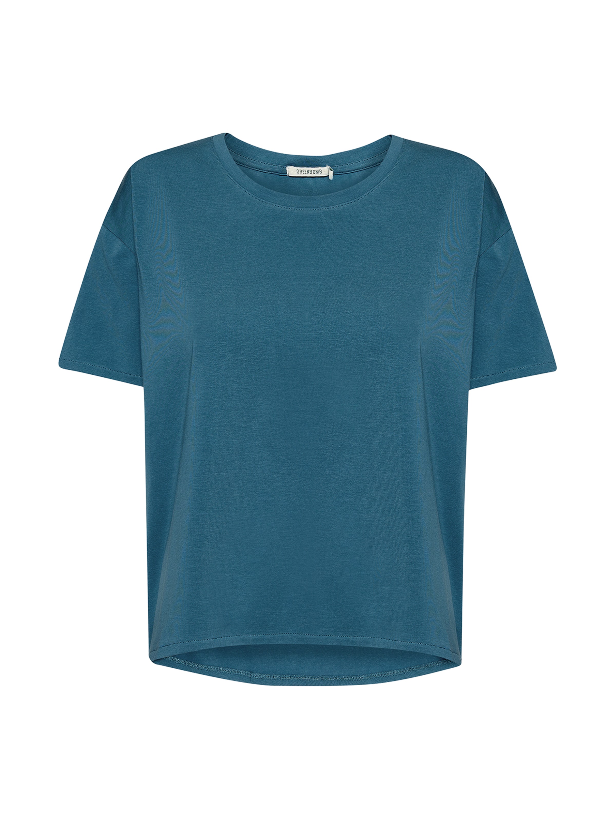 GREENBOMB Oversized shirt 'Feel' in Blue: front