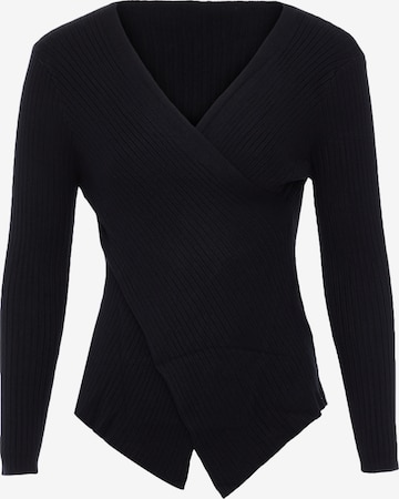 NAEMI Pulover | črna barva: sprednja stran