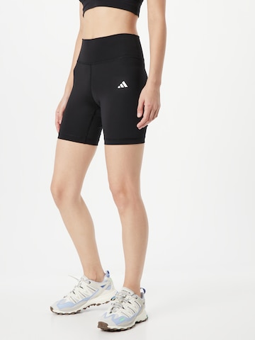 ADIDAS PERFORMANCE Skinny Urheiluhousut 'Train Essentials' värissä musta: edessä