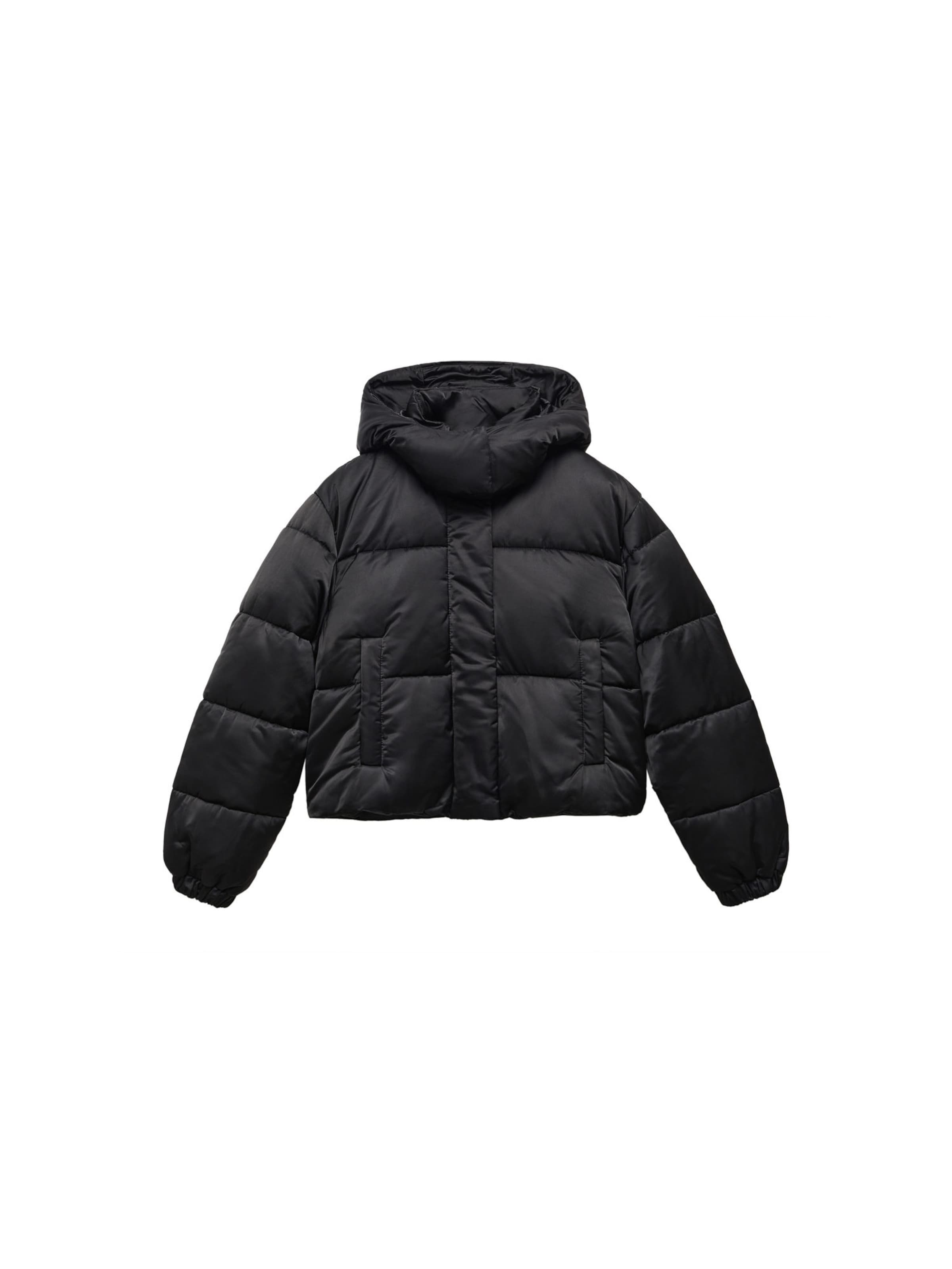 MANGO Between-season jacket in Black: front