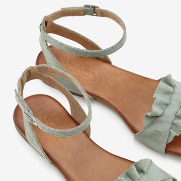 LASCANA Páskové sandály – zelená