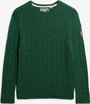 Pull-over Superdry en vert : devant