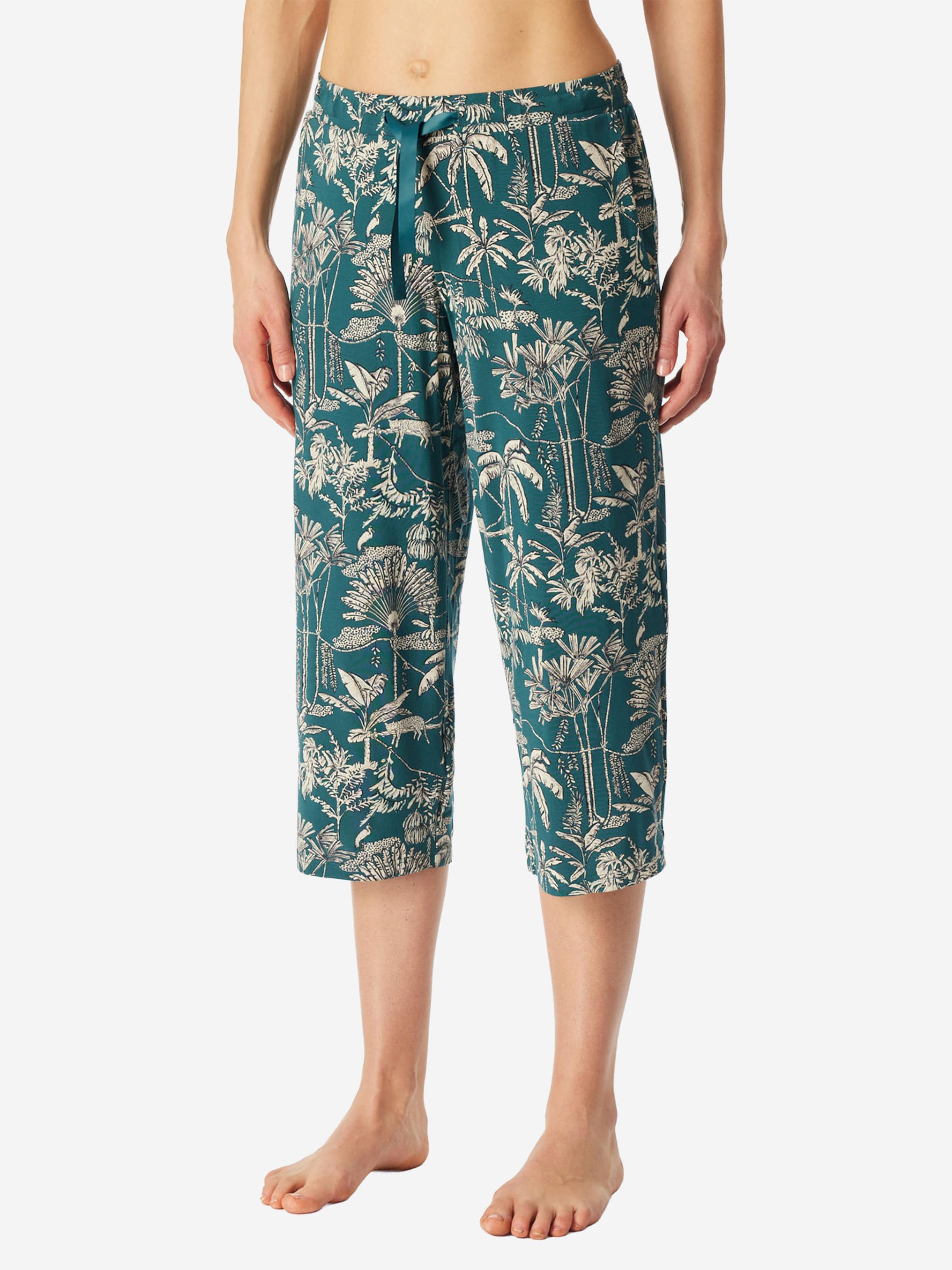 Pantalon de pyjama 'Mix+Relax' SCHIESSER en vert : devant