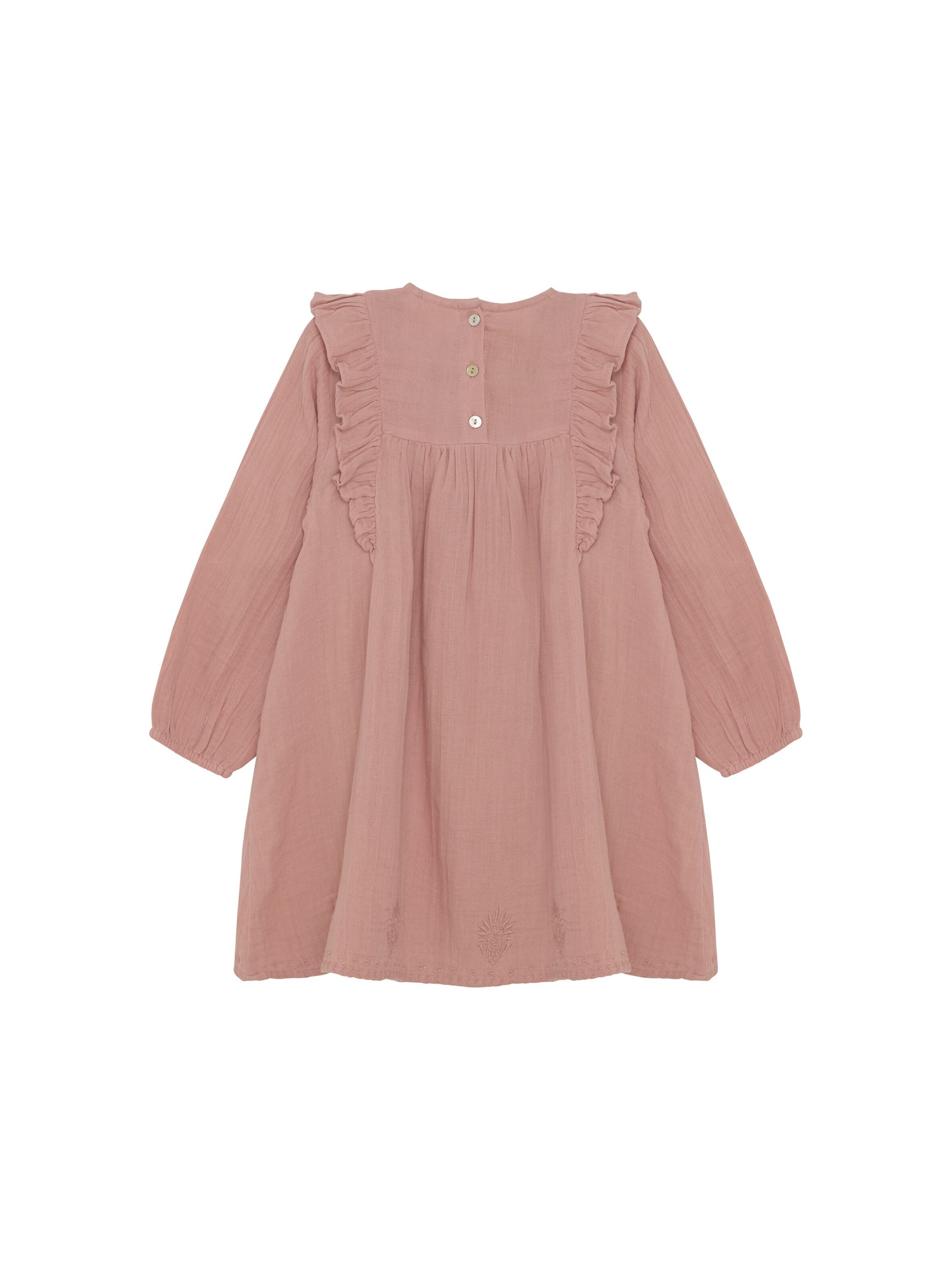 MINYMO - Vestido ' MIDress LS w. Emb ' em rosa
