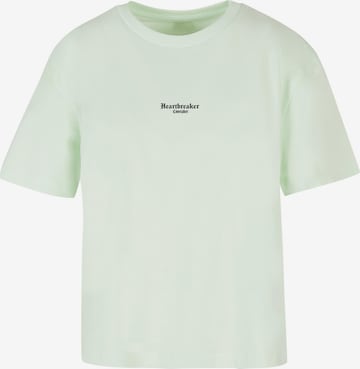 Miss Tee Shirt 'Heartbreaker Lovetaker' in Green: front