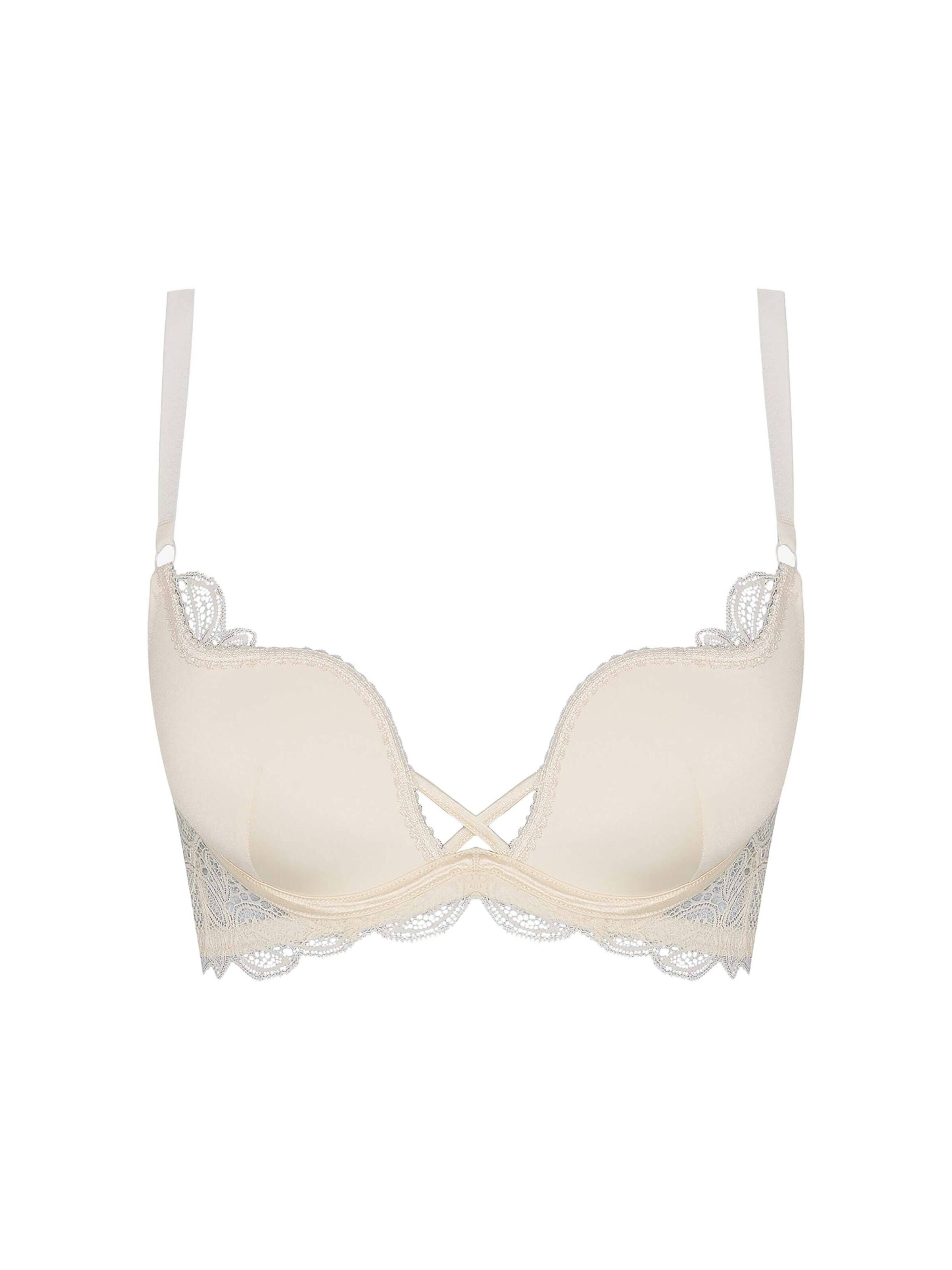 ESOTIQ - Push-up Sujetador en beige: frente