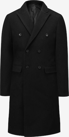 YOUTHUP Winter Coat in Black: front