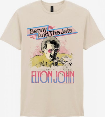 Elton John Koszulka 'Elton John Bennie and the Jets T-Shirt' w kolorze biały: przód