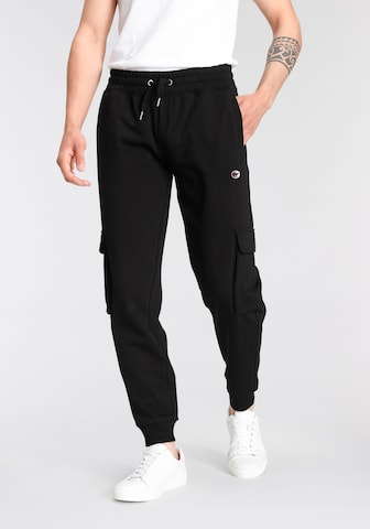 KangaROOS Loose fit Cargo Pants in Black: front