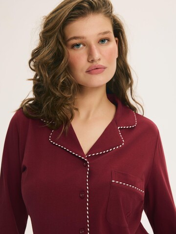 ESOTIQ Pyjama 'Garnet' in Rood
