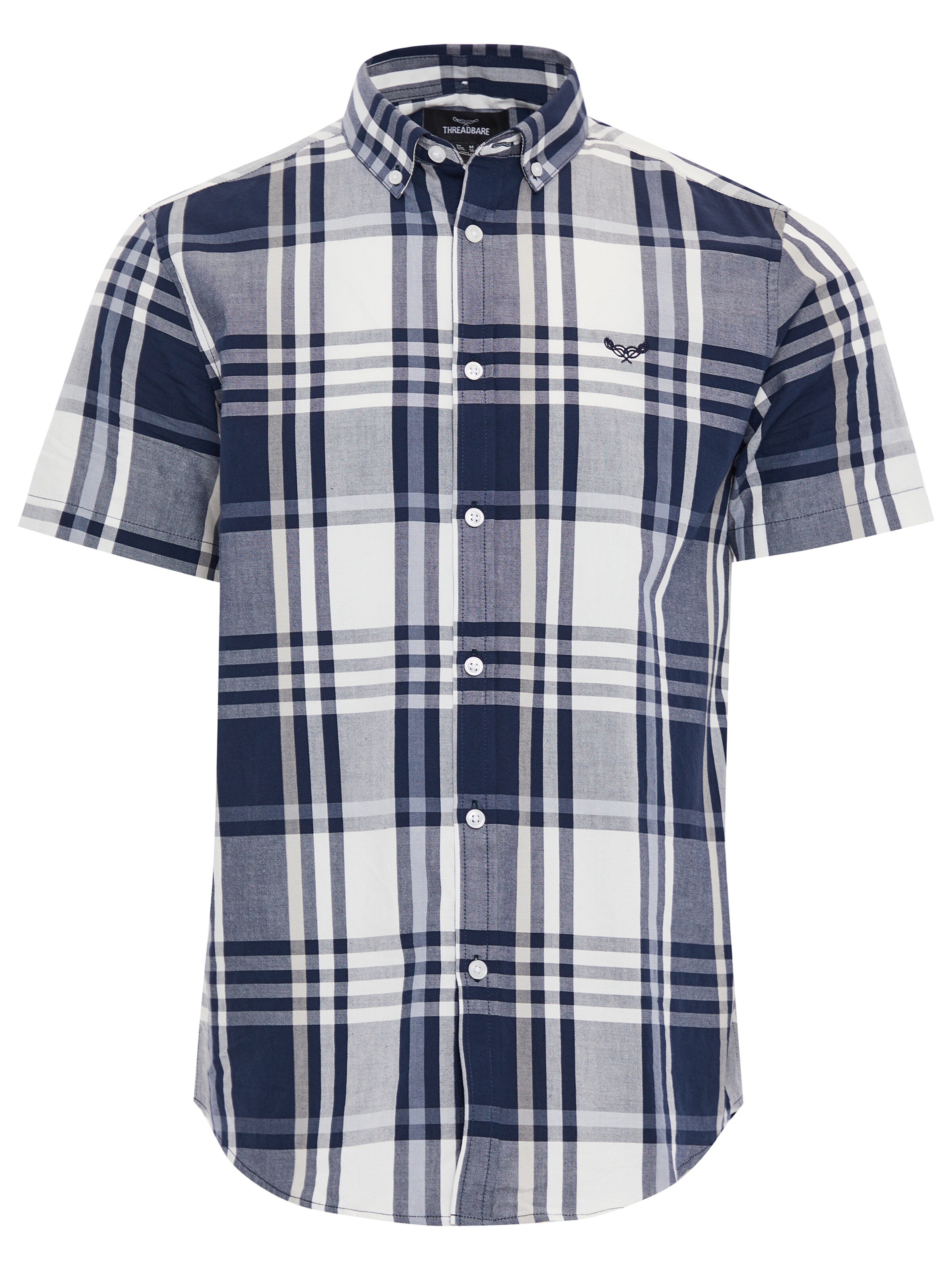 Threadbare Button Up Shirt 'Marcello' in Blue: front