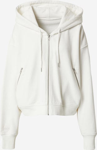 RÆRE by Lorena Rae Zip-Up Hoodie 'Cay' in White: front