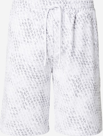 balta Karl Lagerfeld Standartinis Kelnės: priekis