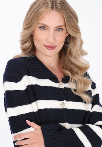 Cardigan DreiMaster Maritim en bleu
