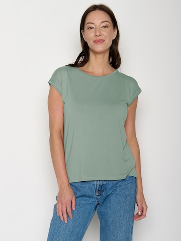 T-shirt 'Timid Basic' GREENBOMB en vert : devant