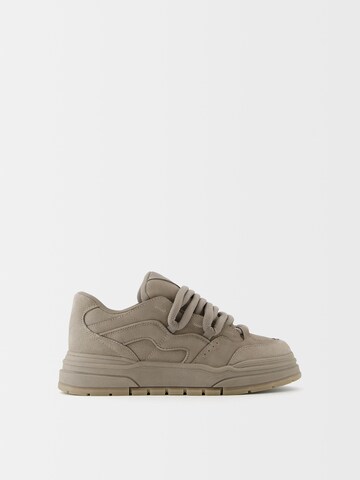 Baskets basses Bershka en gris