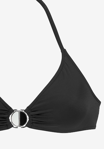 melns JETTE Trijstūra formas Bikini