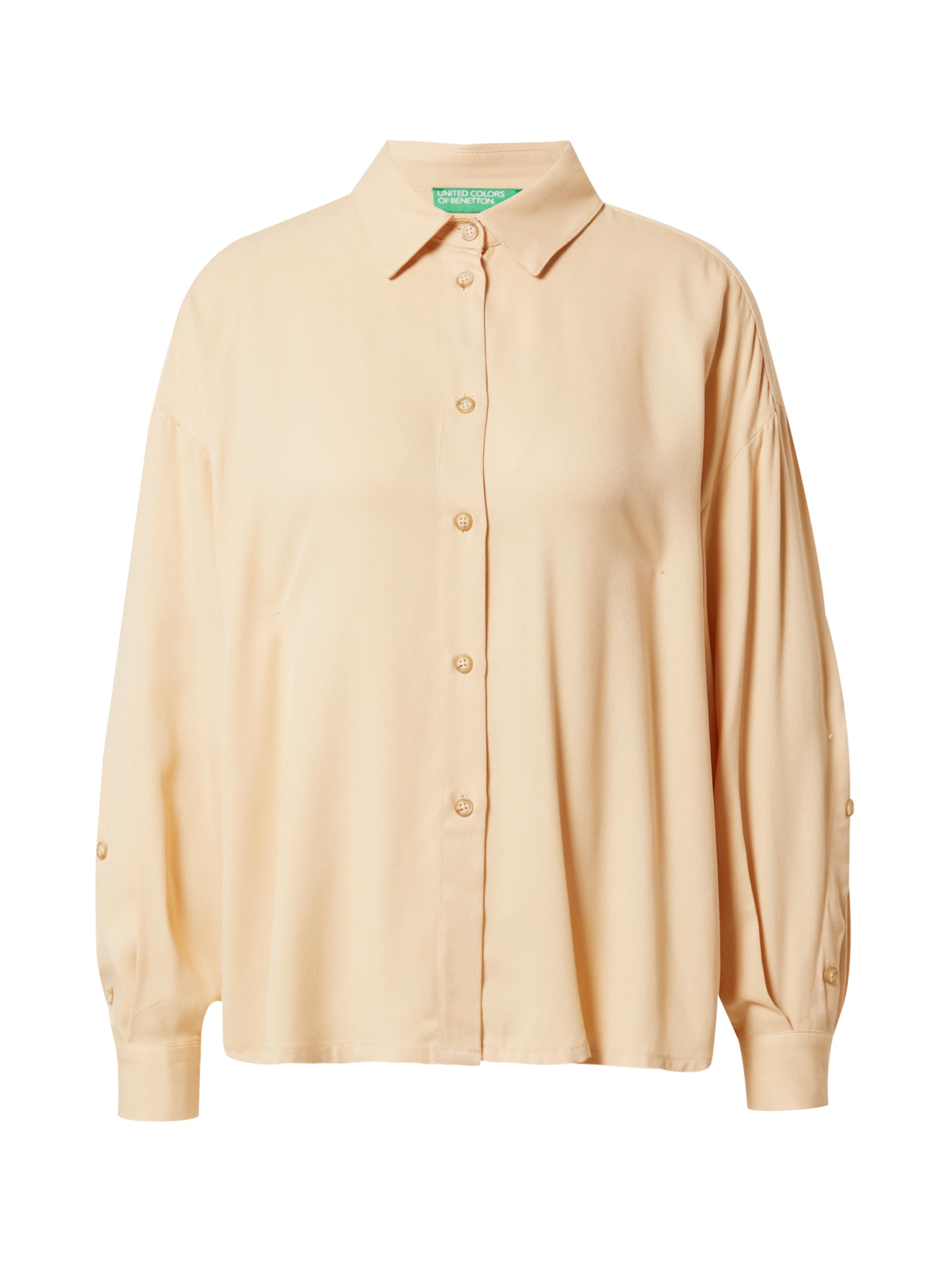UNITED COLORS OF BENETTON Блуза в бежово: отпред