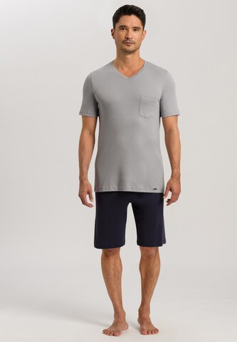 Hanro Pajama short ' Night & Day ' in Blue: front