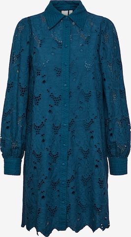 Y.A.S Shirt Dress 'TEALA' in Blue: front