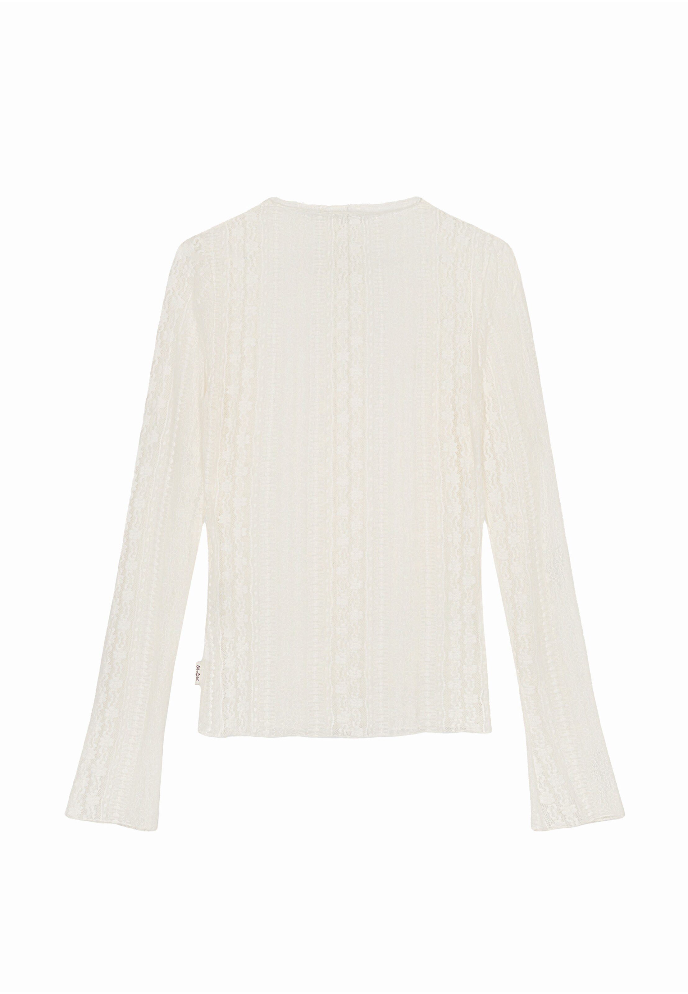 OH APRIL Shirt 'Zahara Lace' in Weiß: Vorderseite