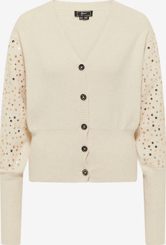 Cardigan faina en beige : devant