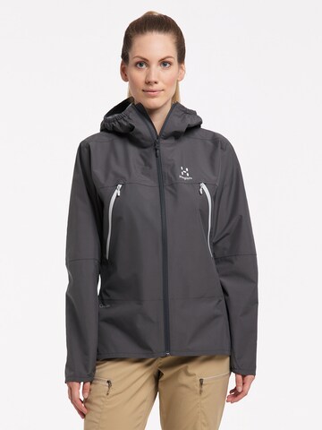 Haglöfs Outdoor Jacket 'Spira' in Grey: front