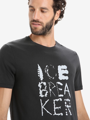 ICEBREAKER Λειτουργικό μπλουζάκι σε μαύρο