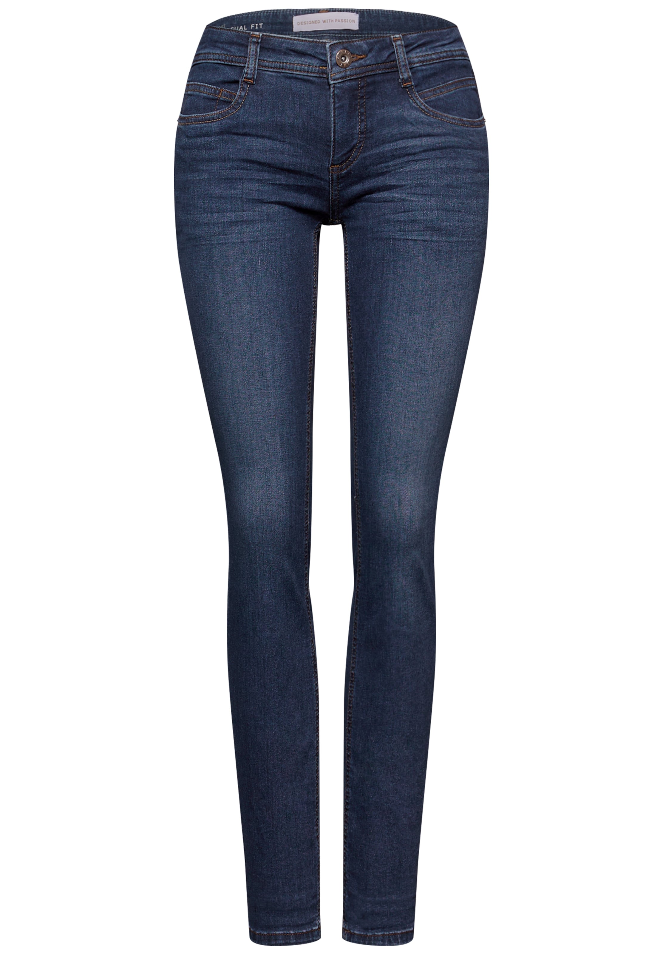 STREET ONE Slim fit Jeans in Blue: front