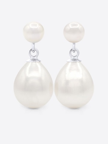 Ateliers Saint Germain - Pendientes 'LEVALLOIS' en blanco: frente